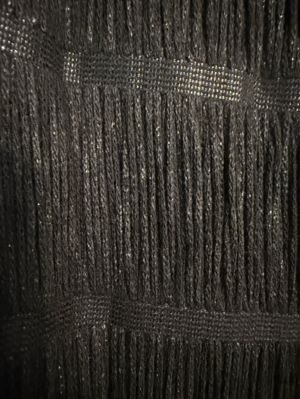 Vera Wang black metallic yarn coat. See measurements - Picture 4 of 13
